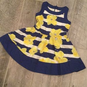 🌼 Gymboree Nautical Striped Floral Dress 🌼